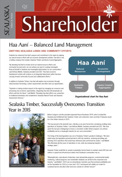 2016 Q1 Shareholder Newsletter